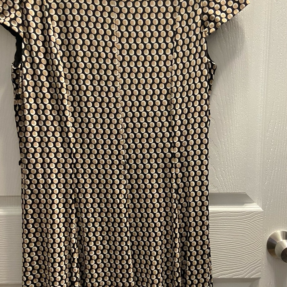 Polka Dot Women's Dress - Black and White